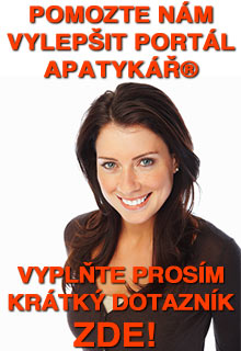 Pomozte nám pro vás vylepšit Apatykáře a vyplňte krátký dotazník! Děkujeme.